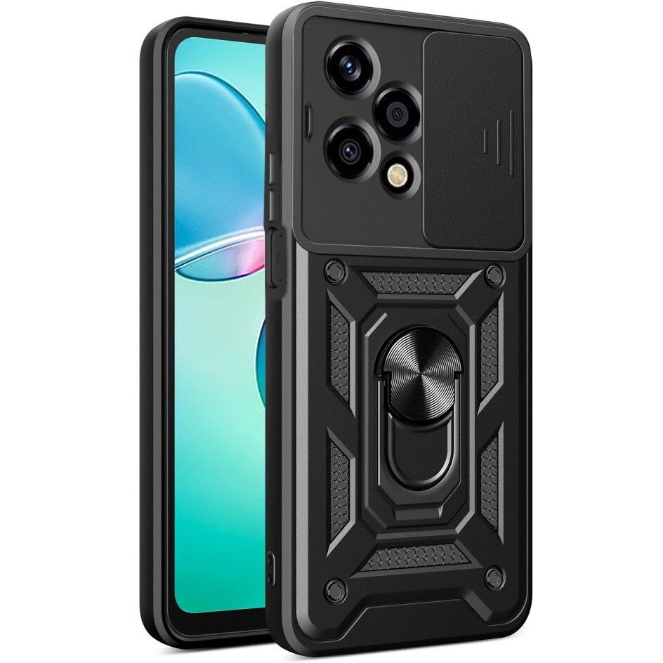 Armored case for Honor 200 Lite, CamShield Slide, black
