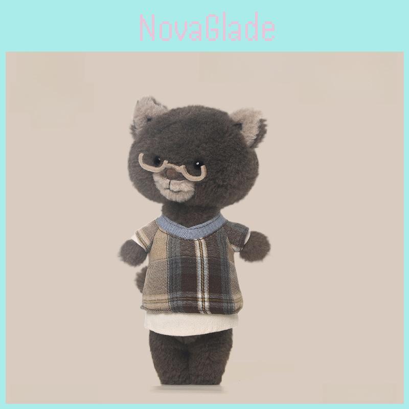 Assorted Farm Style Short Plush Stuffed Toy Bear Deer Sheep Cow Squirrel Kids Companion Doll