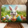 Festival Easter Floor Mat Soft Flannel Entrance Door Mat Non Slip Absorbent Bathroom Bedroom Floor Rug