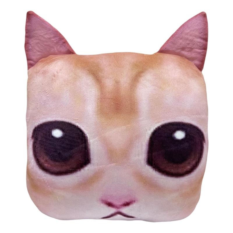 Плюшевая подушка-плед 'Милые животные' El Gato Животные Плюшевые Мягкие Набитые Кошачьи для Объятий Игр Используется для Домашнего Декора