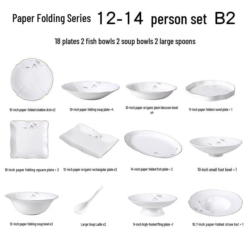 Luxury Bone China Tableware Dining Set