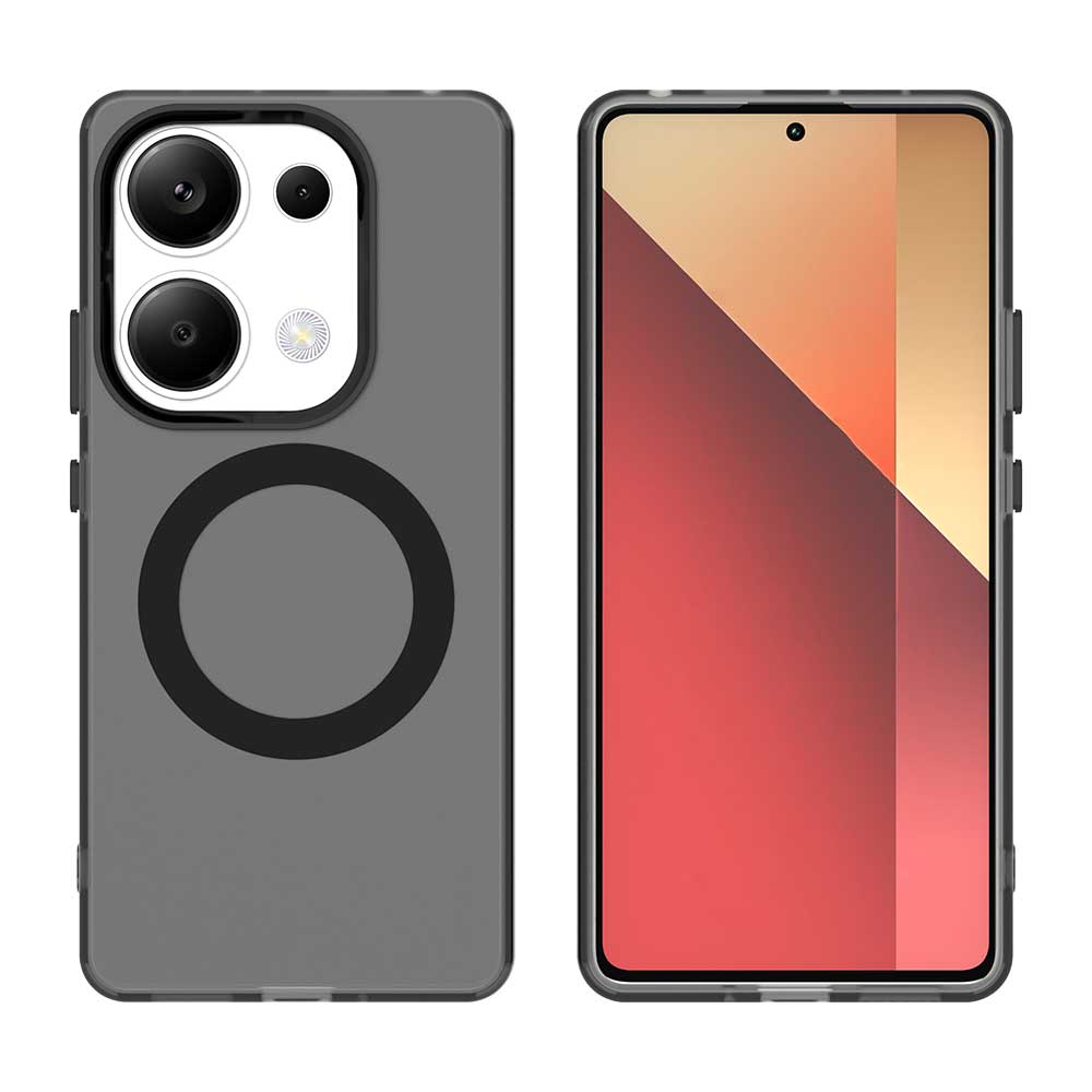 Матовый чехол Magsafe для телефона Xiaomi Poco M6 Pro 4G M6 Plus 5GЗащитный чехол Магнитная беспроводная зарядка Ударопрочная задняя крышка