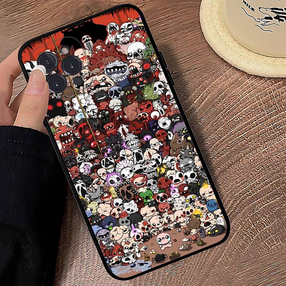 Чехол для телефона The Binding Of I-Isaac Black Мягкий для iPhone 16 15 14 13 11 12 17 Pro Max Mini Plus
