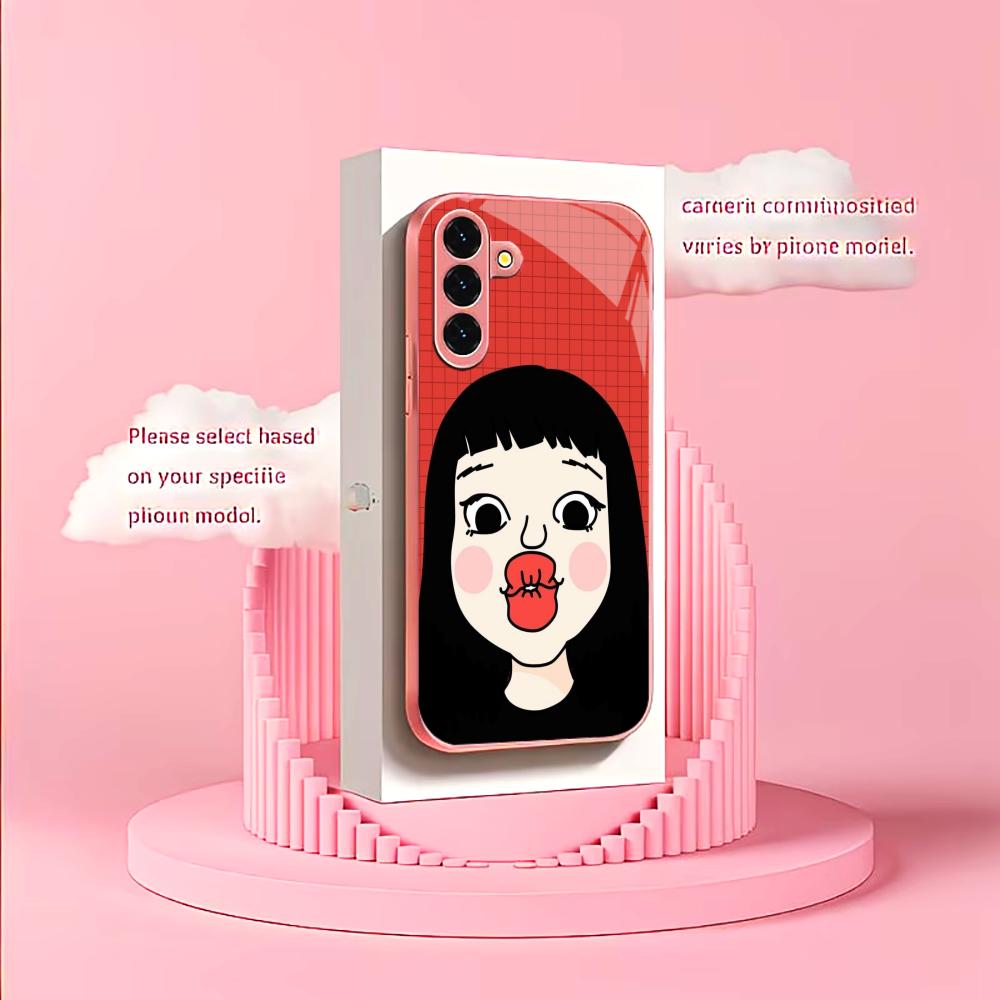 Игривое поведение забавный Чехол для телефона Стекло ТПУ Чехол для смартфона для Samsung Galaxy S26 S25 S24 S23 S22 FE Ultra Plus coque Funda