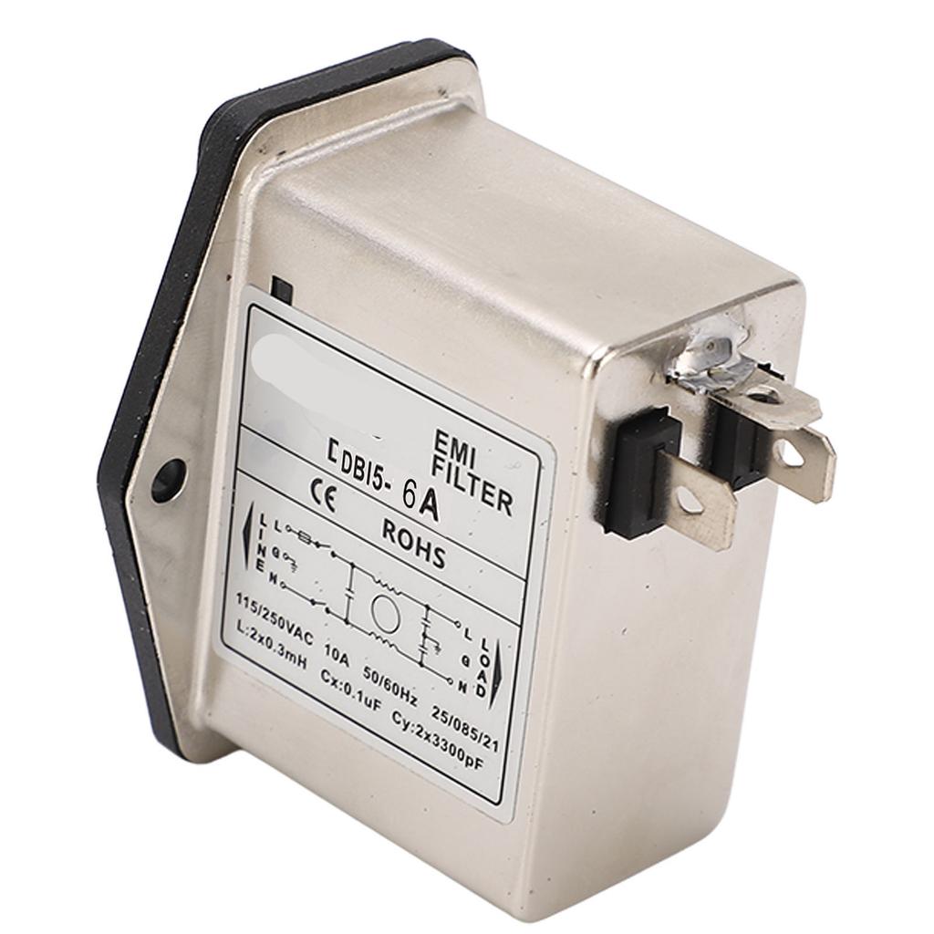 Фильтр питания EMI однофазный IEC розетка панель сетевой фильтр подавитель шума для медицины