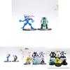 Adorable Pvc Action Figures Set Featuring 6 Unique Pocket Monsters Collectibles
