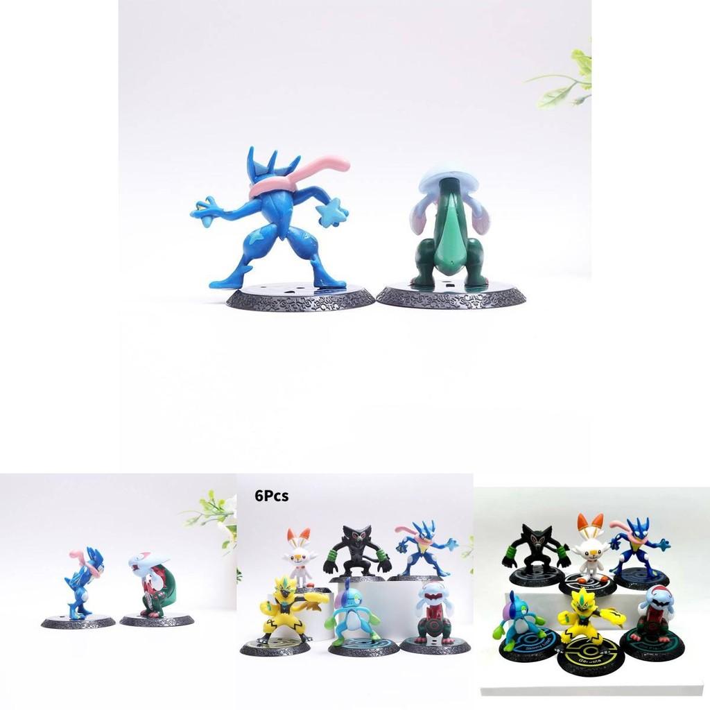 Adorable Pvc Action Figures Set Featuring 6 Unique Pocket Monsters Collectibles