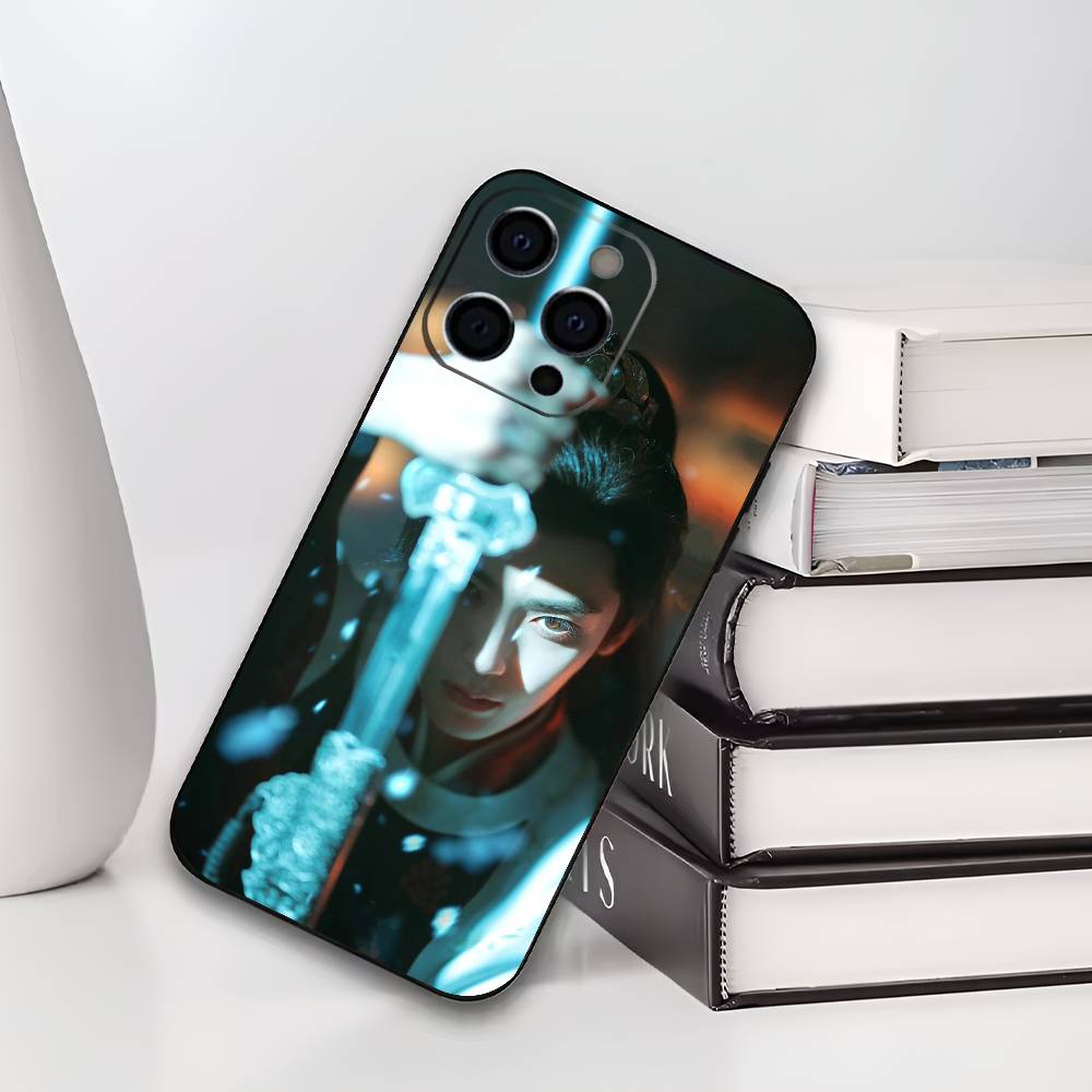 Ху Минхао Необлачная душа Слава и Атаке Чехол для телефона Для IPhone17,16,15,14,13,12 Pro,Max,Plus, мягкий чехол Черный силикон
