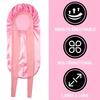 1pc Extra Large Soft Silky Satin Bonnet Long Tail Natural Curly Hair Sleeping Cap With Tie Makeup Hair Wrap Cover Salon Tool