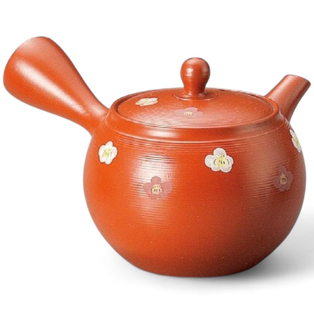 J-kitchens New Tea Pot, Tokoname Ware Nozomiami Mesh Teapot with Tea Strainer, 280cc, Made In Japan