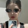 Новые винтажные овальные солнцезащитные очки для женщин и мужчин, модная металлическая оправа, классические линзы, очки, защита UV400