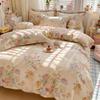 100% Cotton Duvet Cover Soft Breathable Printed Quilt Cover Skin Friendly Comfortable Durable Bedding for Single and Double Beds