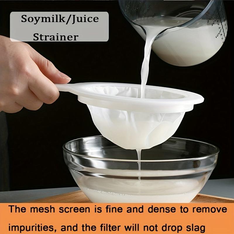 2pcs, Strainer, Mesh Strainers, 100 Mesh Strainers For Kitchen, Juice Flour Filter, Strainer For Tea Juice Flour Soy Milk, Kitchen Utensils