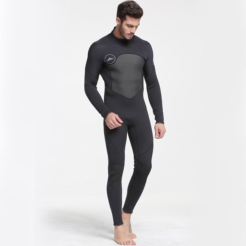 Men 3MM Neoprene Keep Warm Scuba WetSuit UPF50+ Long Sleeve Triathlon SwimWear Surfing Snokeling Spearfishig Diving Suits