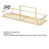Органайзер для ванной комнаты Клейкая полка для хранения Настенный Большой вместимости Устойчивый Несущая способность С полыми отверстиями для слива Антикоррозийный для кухни