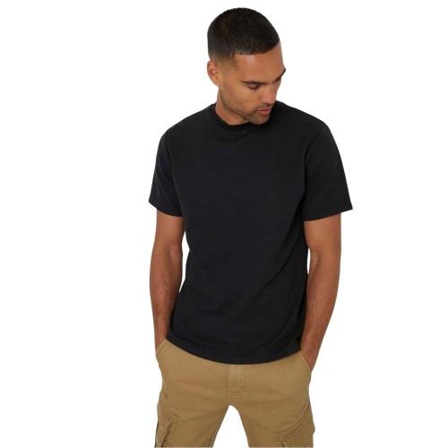 Threadbare Mens Textured Crew Neck Regular T-Shirt