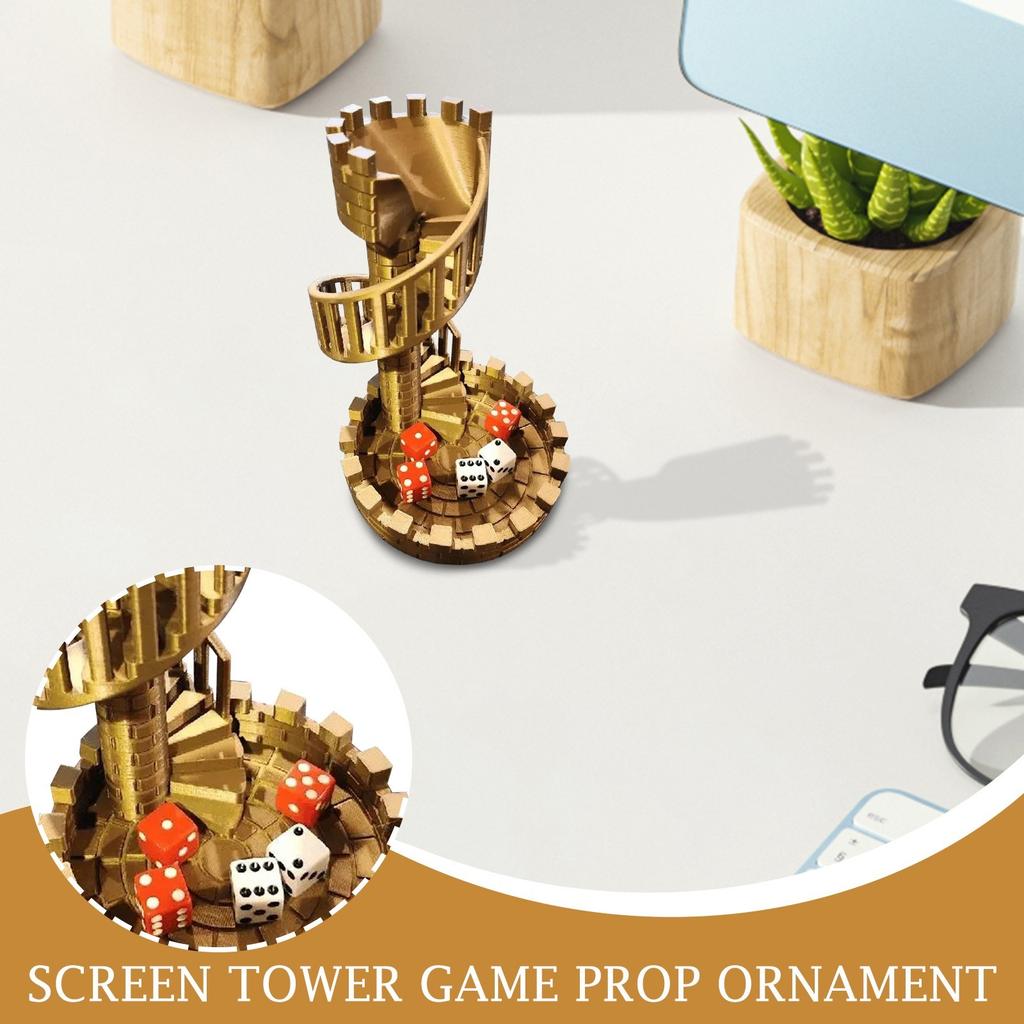 Castle Spiral Staircase Dice Tower, Tabletop Gaming