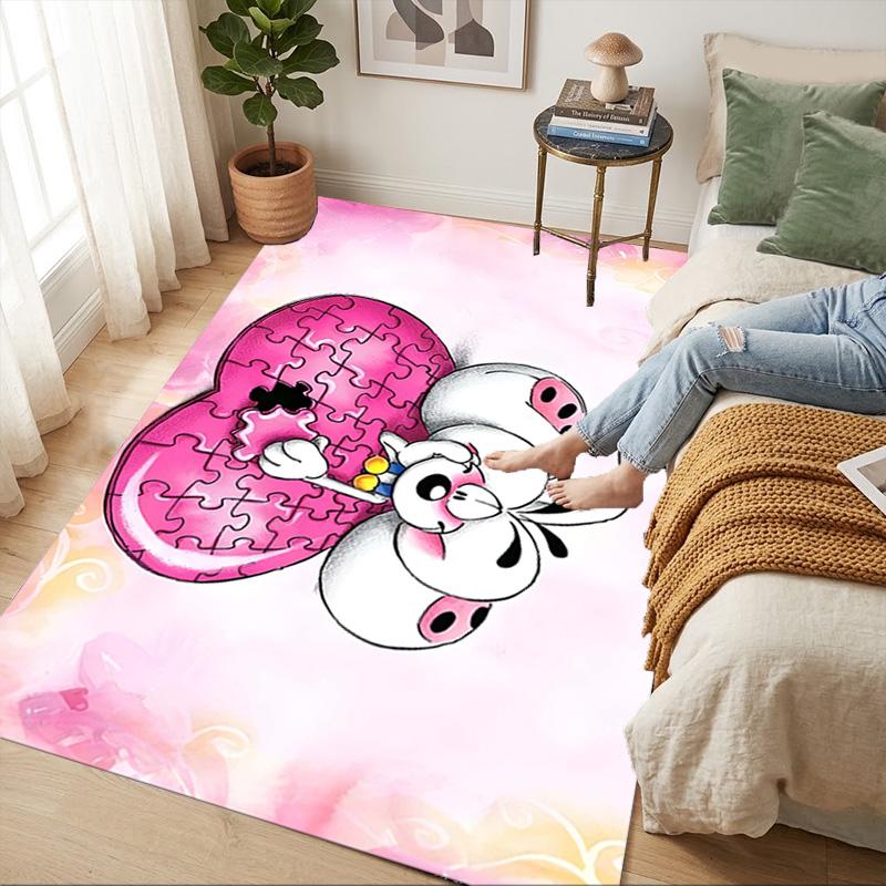 Ladybug Heart Living Room Nonslip Area Rug Soft Carpet For Bedroom Game Playroom Sofa Office Home Decor Doormat Christmas Gift C926766