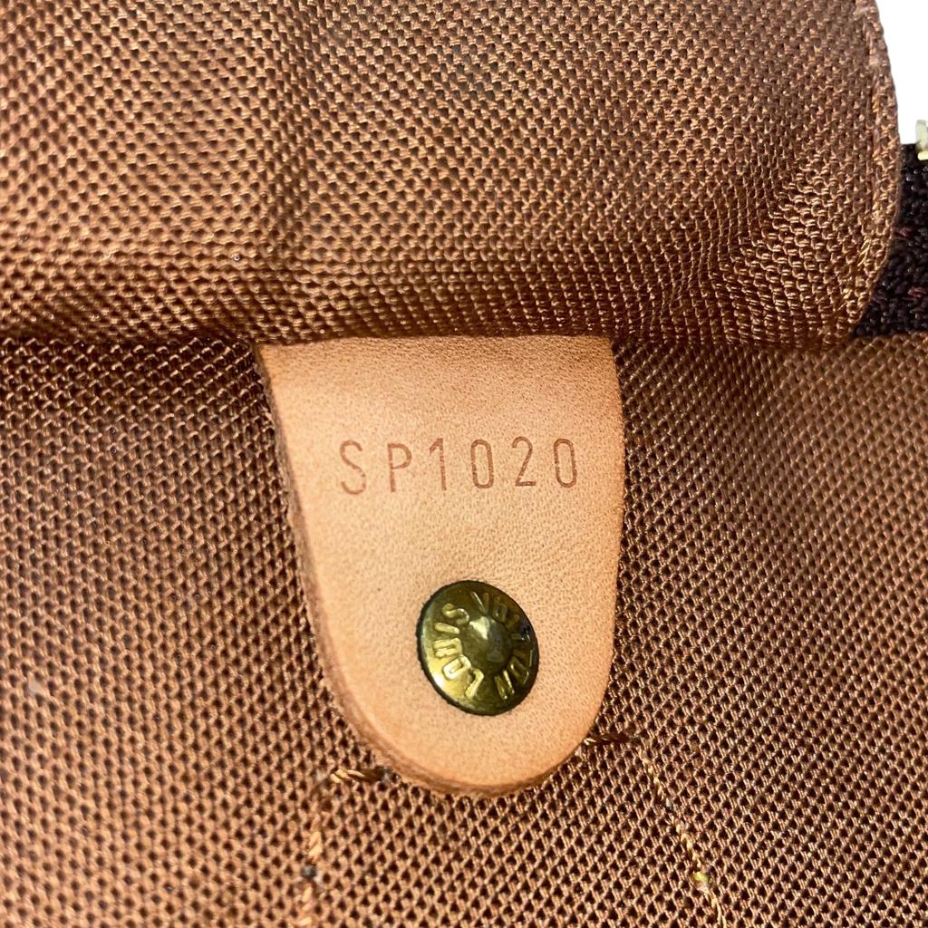 Подержанная сумка Louis Vuitton Monogram Speedy 35 M41524 Бостонская сумка Канва Коричневый Аутентичная 1213