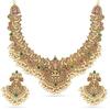 Fashion Latest Stylish Design Fancy Pearl Choker Traditional Temple Necklace Jewellery Set for Women