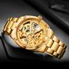Mechanical Automatic Watch Designer Luxury Automatic Movement Mechanical Man Watch Stainless Steel Skeleton Clock Male Wristwatc