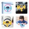 Kids Steering Wheel Toy with Suction Cup Music 360 Degrees Rotatable Toddlers Car Driving Simulation