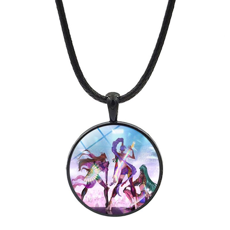 K-pop Ожерелье с персонажем демона Охотник Хантрикс Мультяшные подвески Ожерелье для фанатов Подарки Браслет фаната Саджа Банд Подарки