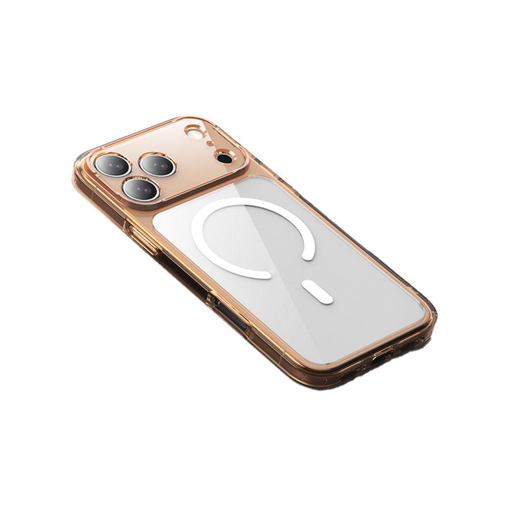 Роскошный прозрачный противоударный магнитный чехол MagSafe для iPhone 17 Air 17Pro 17 Pro Max, жесткая задняя крышка, поддержка беспроводной зарядки