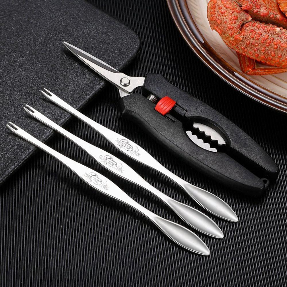 Clamp Pliers Lobster Clip Peel Shrimp Crab Tool Set Seafood Tool Crab Crackers Kitchen Gadgets