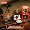 JAKI Retro Electronics Series Game Console High Brick Building Blocks MOC Model Assembly Creative Ornament Kids Birthday Gift