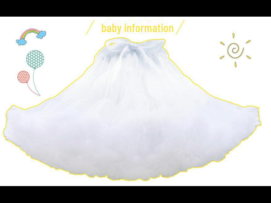 Юбка Fluffy Cloud Lolita JK для детей - нижняя юбка без косточек с мягкой марлей для свадеб и особых случаев