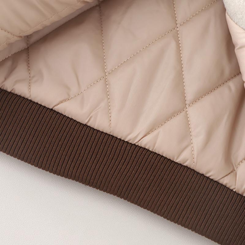 Boys' Long Sleeved Jacket, 0-5-year-old Children's Color Blocked Thick Jacket, Baby Casual Clothes