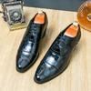 Formal Elegant Men's Oxford Shoes Casual Business Office Party Loafers Men's High-heeled Shoes Classic Mens Leather Dress Shoes