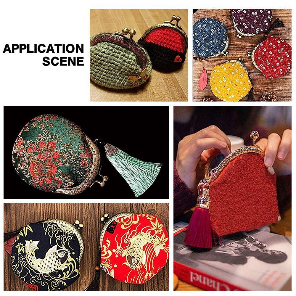 Винтажная застежка для кошелька, рамка для сумки, фурнитура для кошелька, мини-сумка, застежка-поцелуй, замок, сделай сам, ремесло