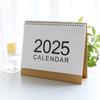 Календарь на 2025 год. Простой настольный календарь. Ежегодный планировщик. Маленький настольный календарь для школы.
