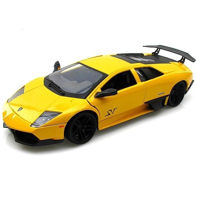 Modèle réduit - MOTORMAX - Murcielago LP670-4 - Jaune - Échelle 1/24 - À partir de 6 ans