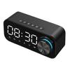 LED Digital Dual Alarm Clock Bluetooth-compatible Bass Speaker with TF AUX Music Player