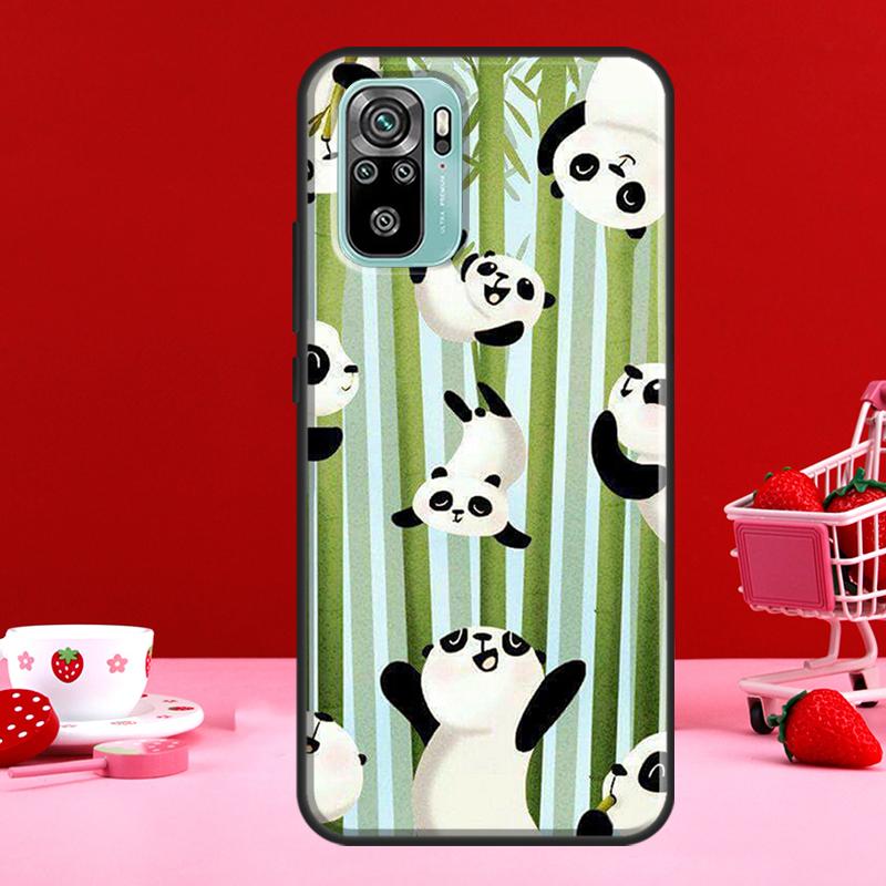 Чехол с милым рисунком панды для Xiaomi Redmi Note 8, 9, 10, 11 Pro Note 10S, 9S, 11S, чехол для Redmi 9, 10, 9T, 9A, 9C
