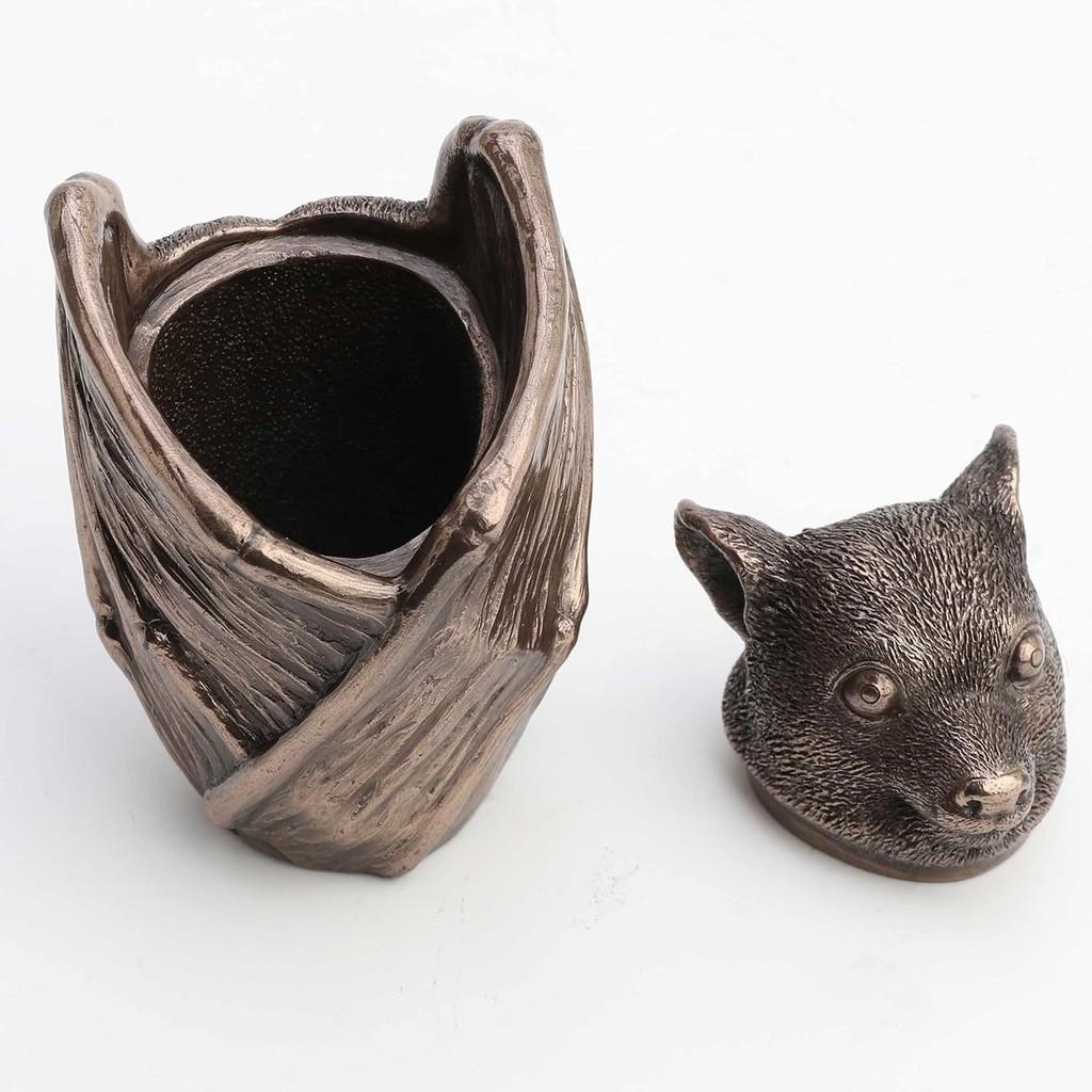 Готическая шкатулка для украшений в виде летучей мыши из смолы, подарок на Хэллоуин, органайзер для хранения украшений