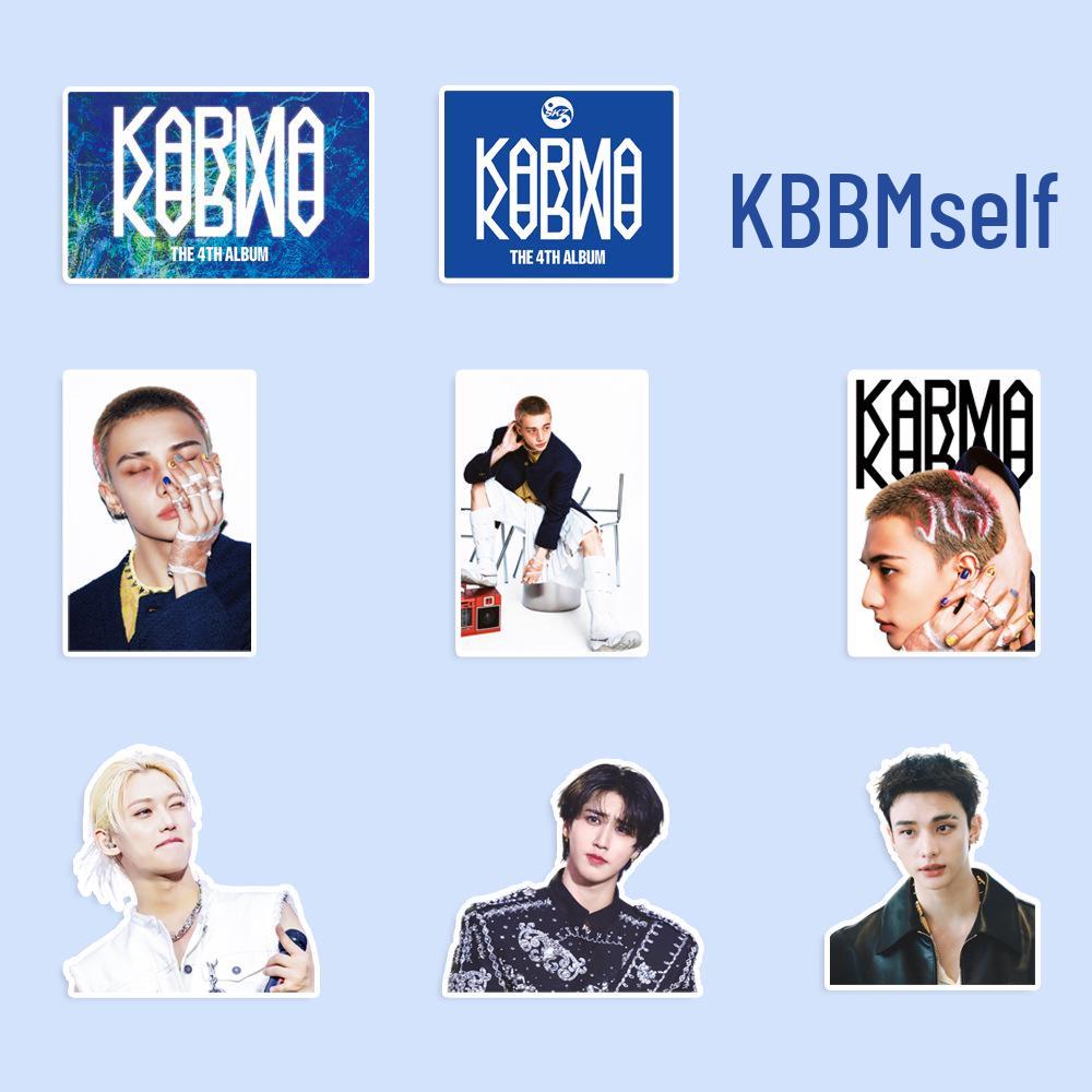 Stray Kids Альбом KARMA Наклейки-граффити - 91 Реалистичный лист для DIY
