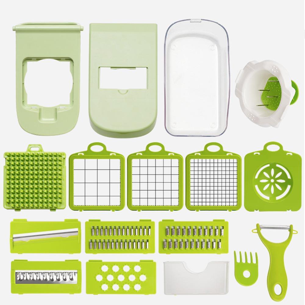 Replaceable 9 Blades Food Chopper Multifunctional Cheese Shredder Vegetable Slicer  Home Essentials