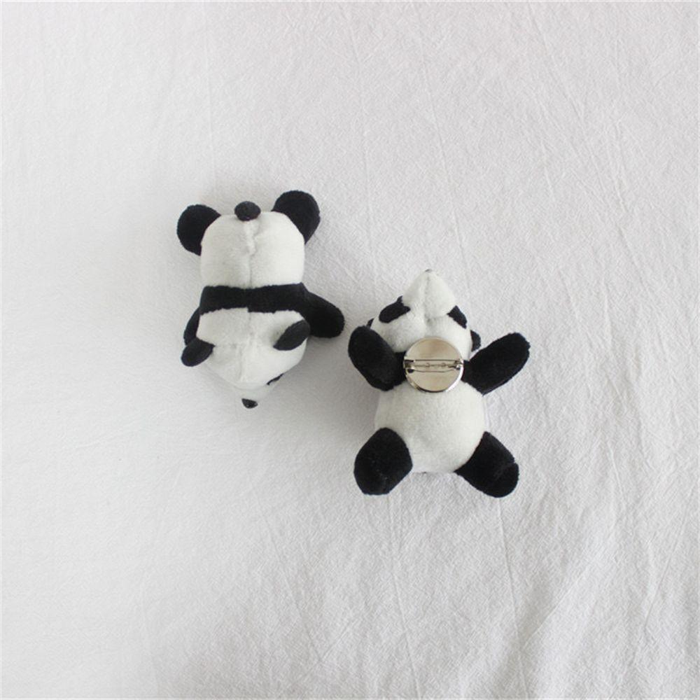 Girls Jewelry Cloth Accessories Cute Cartoon Plush Toy Lapel Pin Pins Animal Badge Panda Brooch