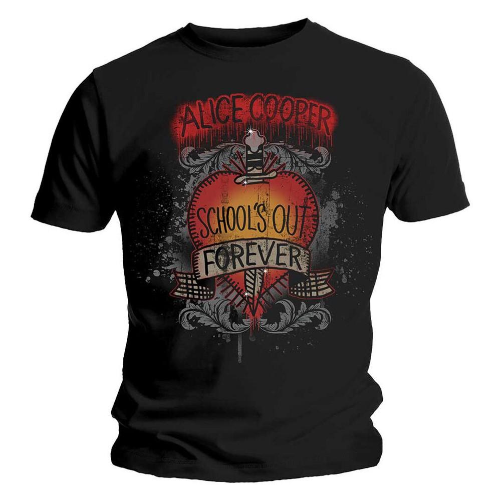 Футболка Alice Cooper Schools Out Группа Новая Черная Официальная Унисекс Футболка
