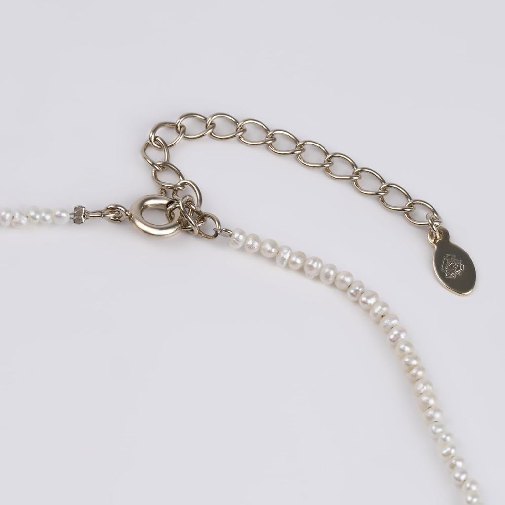 От Yumi Ожерелье из пресноводного жемчуга RoseYumiRose Baby Pearl Poppy Популярные церемонии Простой стильный пресноводный жемчуг Сделано в Японии [Производство Katsura]