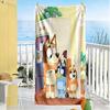Dogs Refrigerator Adventure Beach Towel Quick-Dry Soft Microfiber Comfortable Lightweight