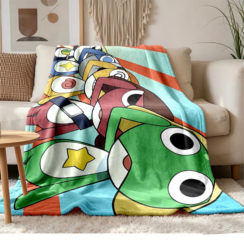 Keroro Soft and comfortable flannel Suitable for sofas living rooms outdoor camping travel and also makes a great anniversary gif