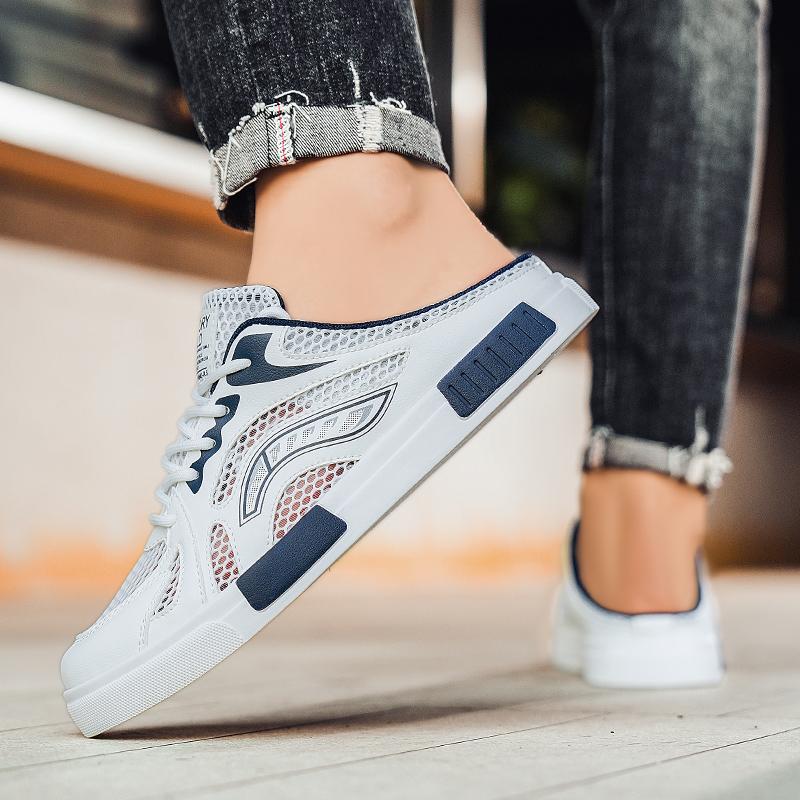 Мужские спортивные сандалии Летние мюли с открытой спиной Повседневные сандалии Кроссовки Сабо Школьные тапочки Большие размеры