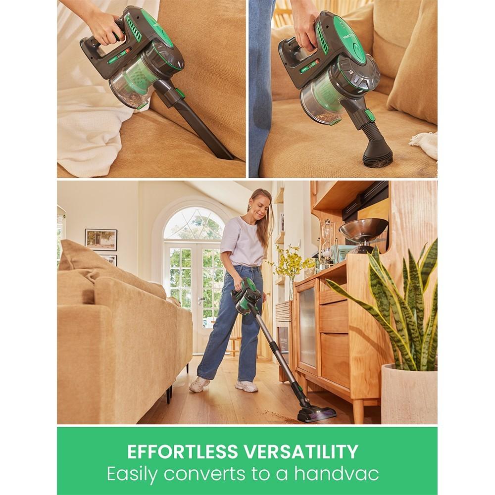 Refurbished Vactidy V8 Handheld Cordless Vacuum Cleaner, 20KPa Suction, LED Electric Brush Head, Detachable Battery, 35min Runtime