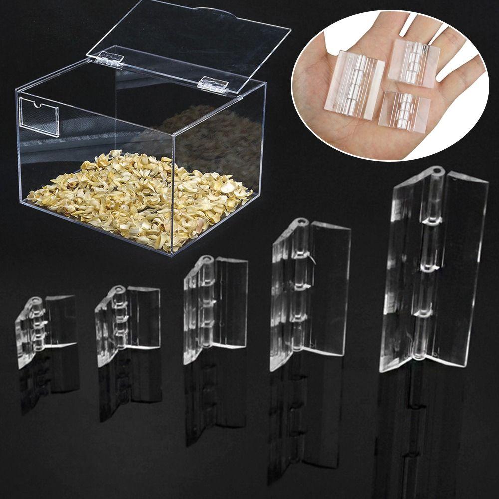 2шт прозрачные дверные петли акриловая мебельная фурнитура прочная пластиковая складная петля дверь шкафа