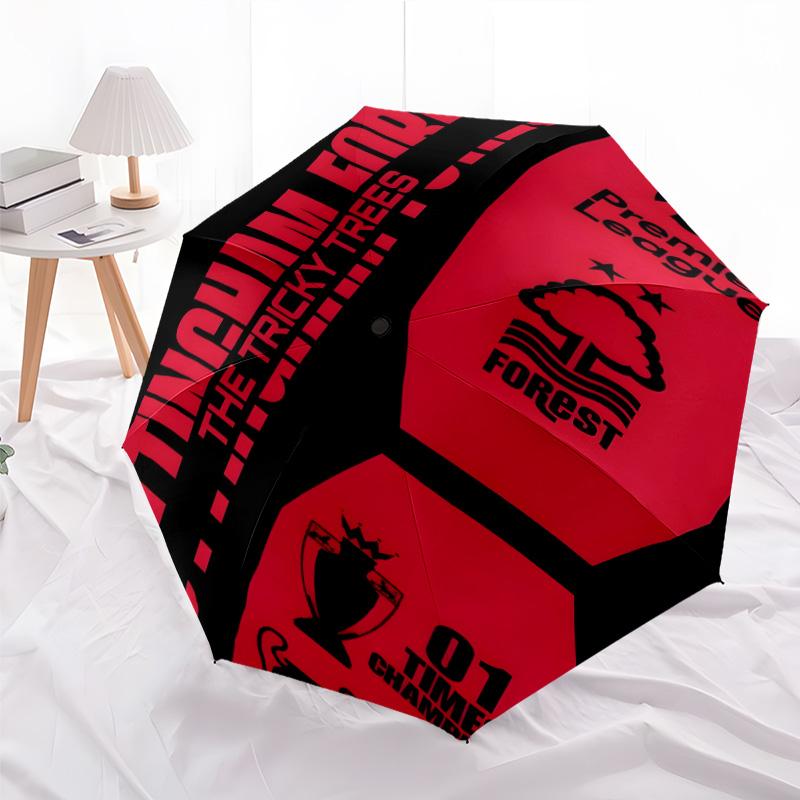 1pc Forest F.C Umbrella, Sun Protection, And UV Shielding. It Has Eight Sturdy Ribs for Outdoor Use And Perfect As a Holiday Gift